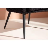 Svea Bianca fauteuil - teddy - zwart