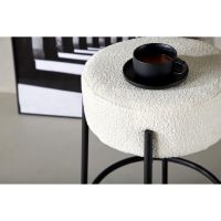 Soko barkruk 70 cm - boucle - wit