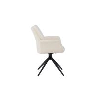 Lucetta eetkamerstoel - boucle - wit