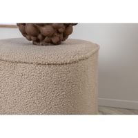 Arlo poef - teddy - beige