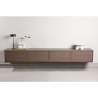 Svea Natalia hangend TV-meubel - 100 cm - mokka