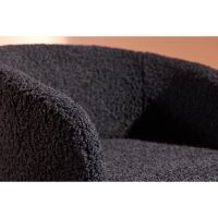 Svea Bianca fauteuil - teddy - zwart