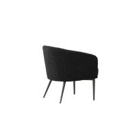 Svea Bianca fauteuil - teddy - zwart