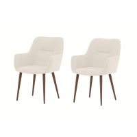 Svea Keira eetkamerstoel - linnenlook - beige