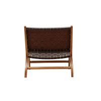 Svea Veno fauteuil - lederlook - bruin