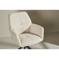 Lucetta eetkamerstoel - boucle - wit