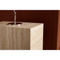 Franco rechthoekige salontafel - 35 x 25 cm - travertin look