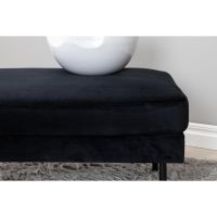Svea Rio hocker - velvet - zwart