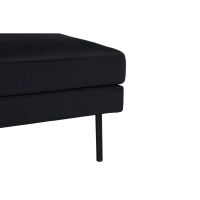 Svea Rio hocker - velvet - zwart