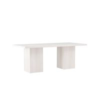 Nelo rechthoekige eettafel - 200 x 90 cm - whitewash