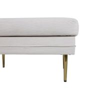 Tess hocker - rib - beige