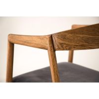 Svea Zako eetkamerstoel - eiken & velvet