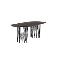 Svea Seko deens ovale eettafel - 220 x 100 cm - mokka