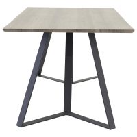 Mako rechthoekige eettafel - 180 x 90 cm - donkerbruin/zwart