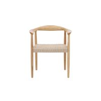 Svea López eetkamerstoel - rubberhout en touw