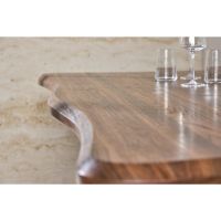 Svea Malik organische eettafel - 180 x 90 cm - walnootlook