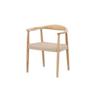 Svea López eetkamerstoel - rubberhout en touw