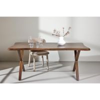 Svea Malik organische eettafel - 180 x 90 cm - walnootlook