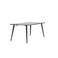Pura rechthoekige eettafel - 180 x 90 cm - zwart