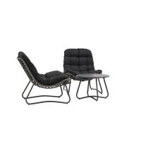Svea Mustafa loungeset - grijs/zwart