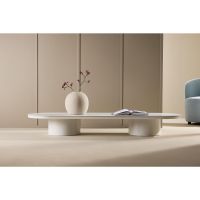 Antonio ovale salontafel - 60 x 190 cm - beige