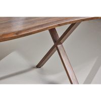 Svea Malik organische eettafel - 180 x 90 cm - walnootlook