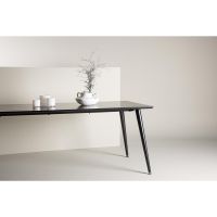 Pura rechthoekige eettafel - 180 x 90 cm - zwart
