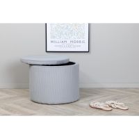 Svea Blaze poef - rib - grijs