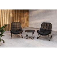 Svea Mustafa loungeset - grijs/zwart