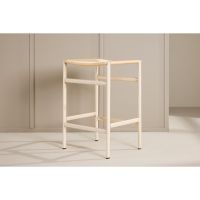 Svea Polsty barkruk 63 cm - rattan - beige