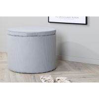 Svea Blaze poef - rib - grijs