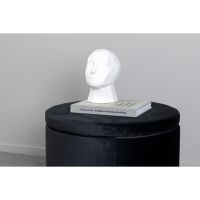 Blaze poef - velvet - zwart