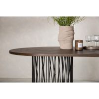 Svea Seko deens ovale eettafel - 220 x 100 cm - mokka