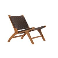 Svea Veno fauteuil - lederlook - bruin