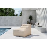 Livia loungepoef - stof - beige