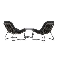 Svea Mustafa loungeset - grijs/zwart