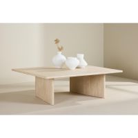 Sergio salontafel - 100 x 120 - travertin look