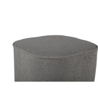 Arlo poef - teddy - grijs