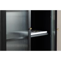 Svea Mila vitrinekast - 80 x 180 cm - zwart