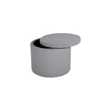 Svea Blaze poef - rib - grijs