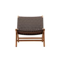 Svea Veno fauteuil - lederlook - bruin