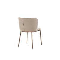 Lorenzo eetkamerstoel - velvet - beige