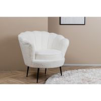 Svea Rano fauteuil - teddy - wit