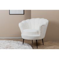 Svea Rano fauteuil - teddy - wit