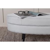 Axel hocker - rib - grijs