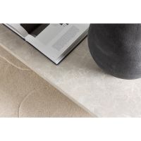 Antonio ovale salontafel - 60 x 190 cm - marmerlook