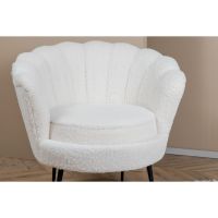 Svea Rano fauteuil - teddy - wit