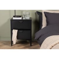 Salvo nachtkastje - 2 laden - zwart