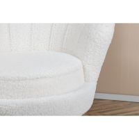 Svea Rano fauteuil - teddy - wit