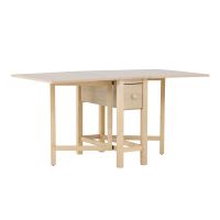 Svea Azzurra uitklapbare eettafel - 80 x 150 cm - naturel